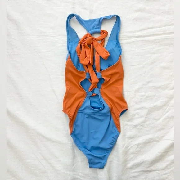 Fabletics Lace-Up Racerback Swimsuit - Picture 10 of 15